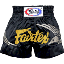 Тайские шорты Fairtex Black Falcon XL черный