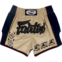 Тайские шорты Fairtex Gold/Black L золотой с черным