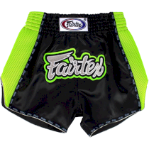 Тайские шорты Fairtex Black/Green S черный