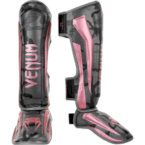 Защита Голени Venum Elite Black/Pink Gold серый L