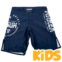 Детские ММА шорты Venum Signature Navy Blue 10 лет синий