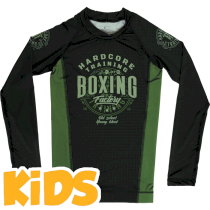Детский рашгард Hardcore Training Boxing Factory 2 LS 8 лет зеленый