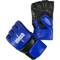 Перчатки для смешанных единоборств Clinch MMA Combat S/M синий