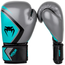 Боксерские перчатки Venum Contender 2.0 Grey/Turquoise-Black 12 унц. светло-серый
