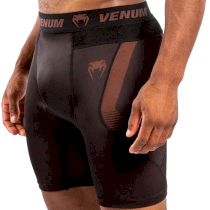 Компрессионные шорты Venum Nogi Black/Brown S коричневый