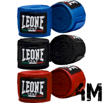 Боксерские бинты Leone 4 м Красный синий