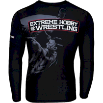 Рашгард Extreme Hobby Wrestling Black LS S серый