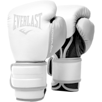 Боксерские перчатки Everlast PowerLock 8 унц. белый
