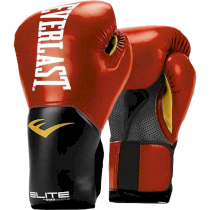 Боксерские перчатки Everlast Elite ProStyle Red/White 8 унц. красный