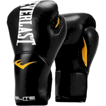 Боксерские перчатки Everlast Elite ProStyle Black 14 унц. черный