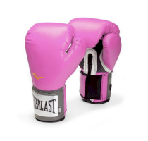 Боксерские перчатки Everlast PU Pro Style Anti-MB Pink 8 унц. розовый