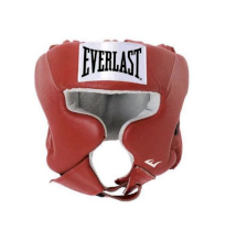 Боксерский шлем Everlast с защитой щек USA Boxing Cheek Red красный L