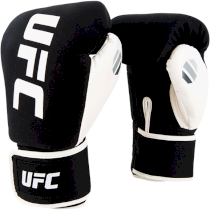 Боксерские перчатки UFC L черный с белым вставками