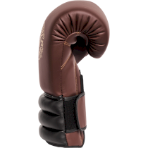 Боксерские перчатки Hardcore Training GRT1 Boxing Gloves Brown/Black/Yellow 20унц. коричневый