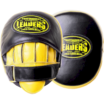 Боксерские тактические лапы Leaders T-AIR Black/Yellow желтый