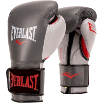 Боксерские перчатки Everlast PowerLock 12унц. серый