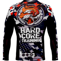 Рашгард Hardcore Training Tiger Fury LS xs черный