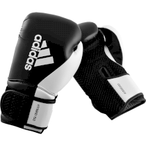 Боксерские перчатки Adidas Hybrid 150 Black/White 16унц. черный