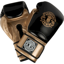 Боксерские перчатки Hardcore Training HardLea Black/Gold 10унц. золотой