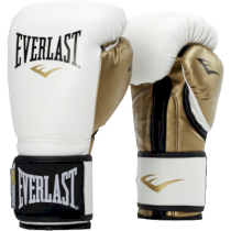 Боксерские перчатки Everlast PowerLock PU 12унц. золотой