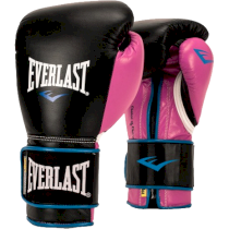 Боксерские перчатки Everlast PowerLock PU 12унц. розовый