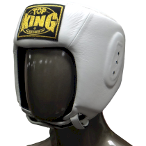 Боксерский шлем Top King белый m
