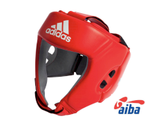Боксерский шлем Adidas AIBA Red красный l