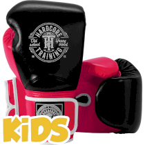Детские боксерские перчатки Hardcore Training HardLea Black/Pink 8унц. розовый