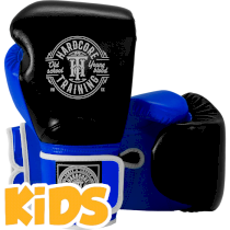 Детские боксерские перчатки Hardcore Training HardLea Black/Blue 8унц. синий