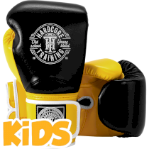 Боксерские перчатки Hardcore Training HardLea Black/Yellow 8унц. желтый