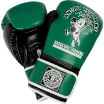 Боксерские перчатки Hardcore Training Angry Vitamins PU 14 унц. зеленый