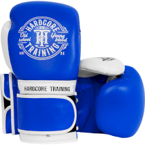Боксерские перчатки Hardcore Training Premium Blue 12 унц. синий