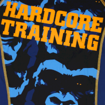 Женский рашгард Hardcore Training Gorilla S синий