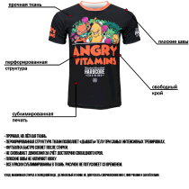 Тренировочная футболка Hardcore Training Angry Vitamins 2.0 xxxxl черный