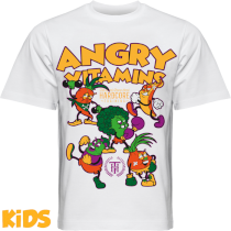 Детская оверсайз футболка Hardcore Training Angry Vitamins White 3.0