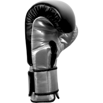 Боксерские перчатки Hardcore Training HardLea Black/Silver 8унц. 