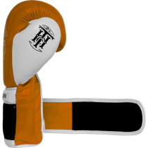Боксерские перчатки Hardcore Training Premium Orange/White 18 унц. оранжевый