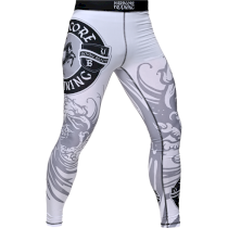 Компрессионные штаны Hardcore Training Heraldry White s белый