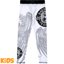 Детские компрессионные штаны Hardcore Training Heraldry White 12лет белый