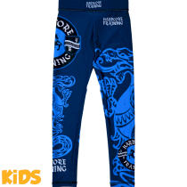 Детские компрессионные штаны Hardcore Training Heraldry Blue 8лет синий