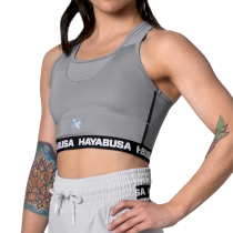 Женский тренировочный топик Hayabusa Crossback Sports Bra Grey