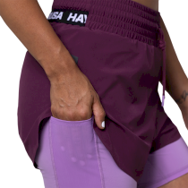 Женские шорты Hayabusa Mid Rise Layered Shorts m фиолетовый