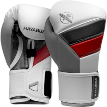 Боксерские перчатки Hayabusa T3 White/Red 10унц. красный