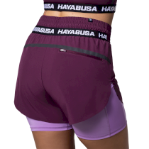 Женские шорты Hayabusa Mid Rise Layered Shorts l фиолетовый