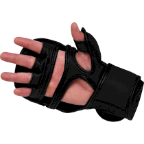 Гибридные перчатки Hardcore Training Black/Black l/xl черный