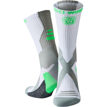 Носки Suzi Wong X-Sole Boxing Socks White/Neon Green 42-46 зеленый