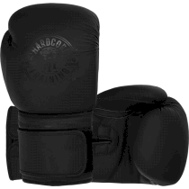 Боксерские перчатки Hardcore Training Premium Matte Black/Black 16унц. черный