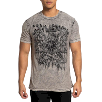 Двусторонняя футболка Affliction AC Tribal Garage s серый