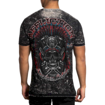 Двусторонняя футболка Affliction AC Tribal Garage m серый