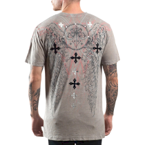 Футболка Affliction Full Stack l серый